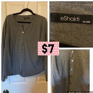 Grey eShakti cardigan